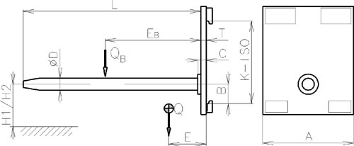 Nosný trn PT-A, PT-B