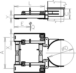 Mechanický manipulátor na sudy MGB